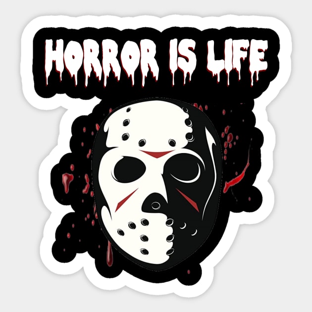 Horror is Life Sticker by pizowell